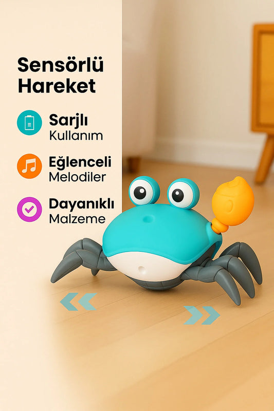 HAREKETLİ ÇILGIN YENGEÇ SENSÖRLÜ MÜZİKLİ
