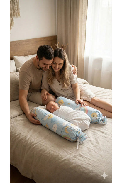 Bebek Yan Yatış Yastığı -Güvenli Uyku Desteği ve Dönmeyi Engelleyici