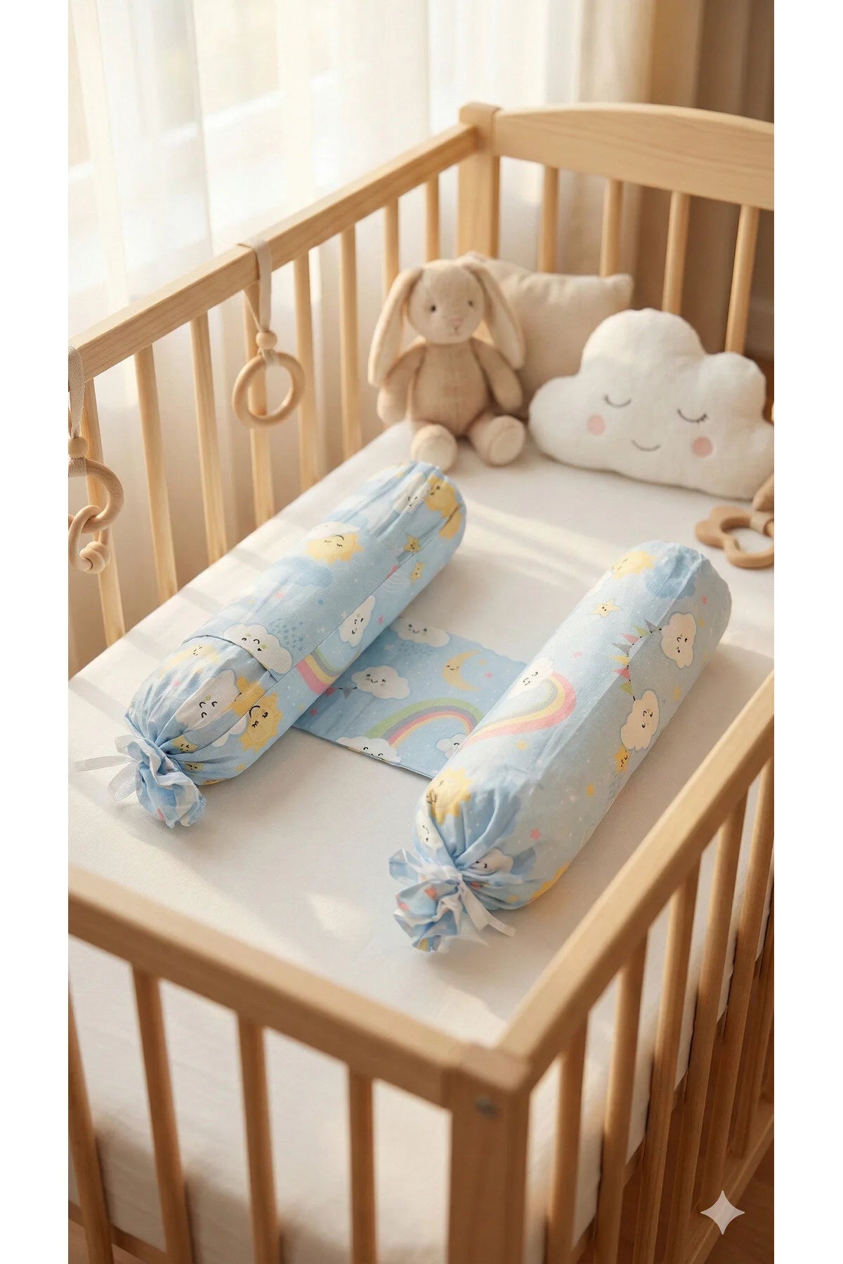 Bebek Yan Yatış Yastığı -Güvenli Uyku Desteği ve Dönmeyi Engelleyici