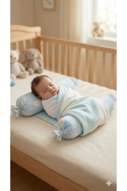 Bebek Yan Yatış Yastığı -Güvenli Uyku Desteği ve Dönmeyi Engelleyici